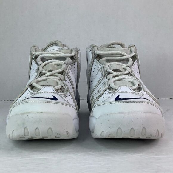 NIKE AIR MORE UPTEMPO WHITE ALL OVER LACE TIE DH9723- 100 US SZ 2.5Y - Picture 5 of 10